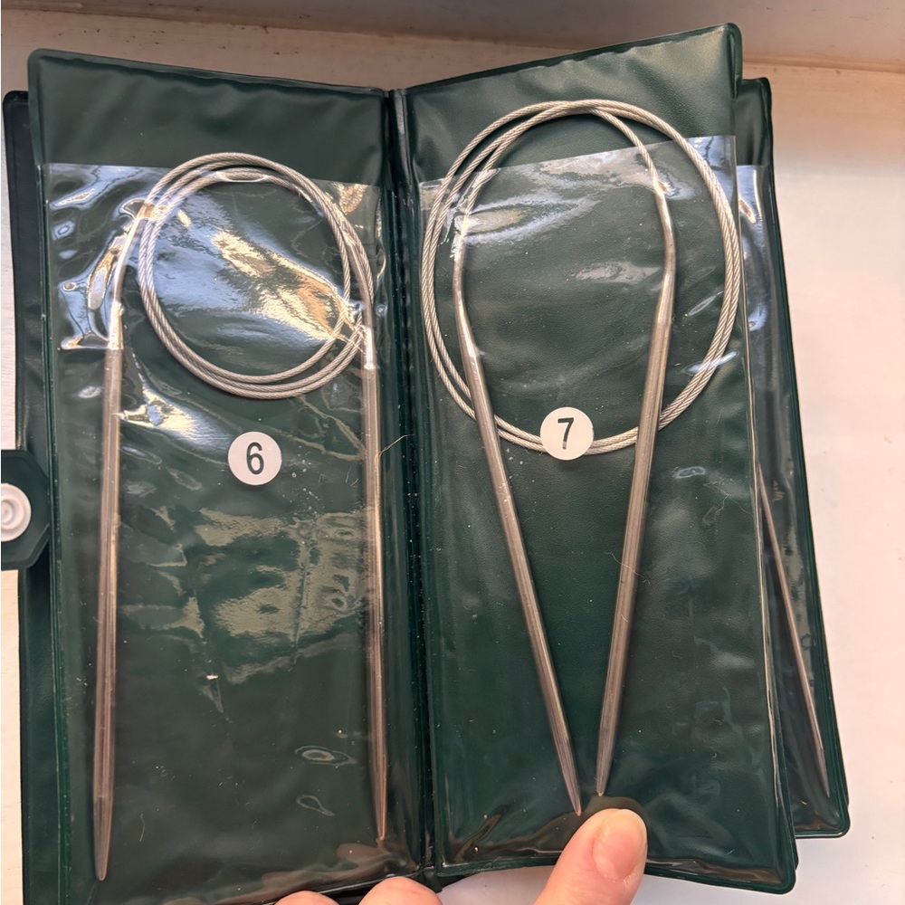 Genuine Metal Stainless Steel Circular Needle Set Hand Crochet Knitting